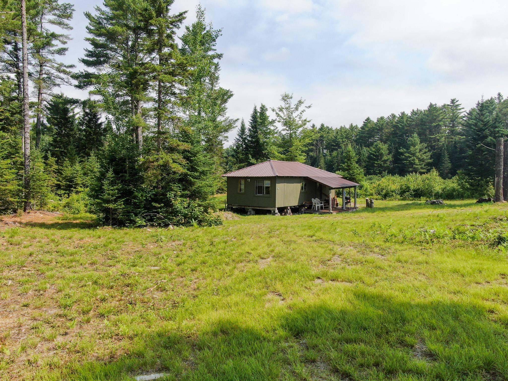 Remote Maine Hunting Camp with Stream Frontage