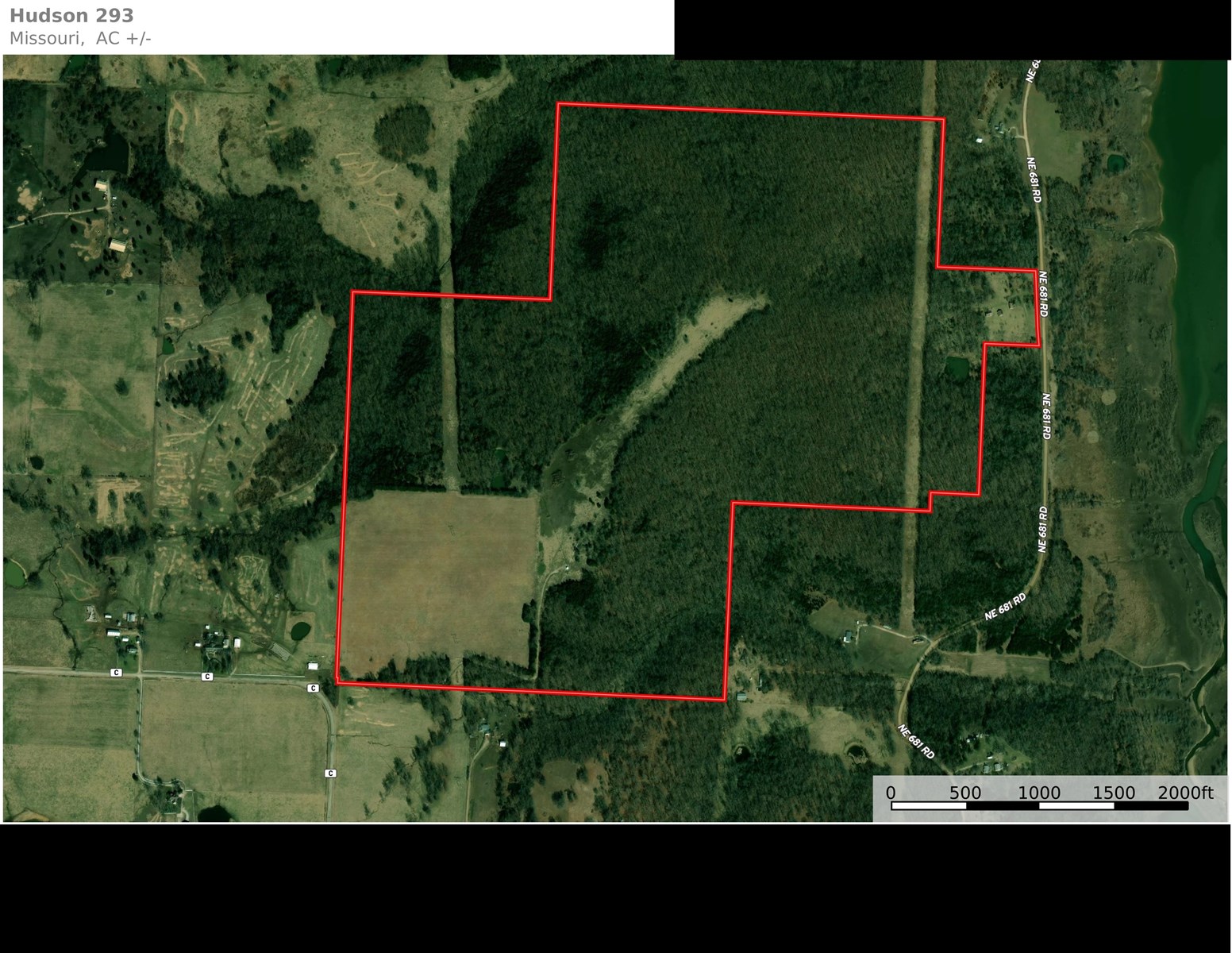 293 +/- acre hunting property for sale Lowry City MO