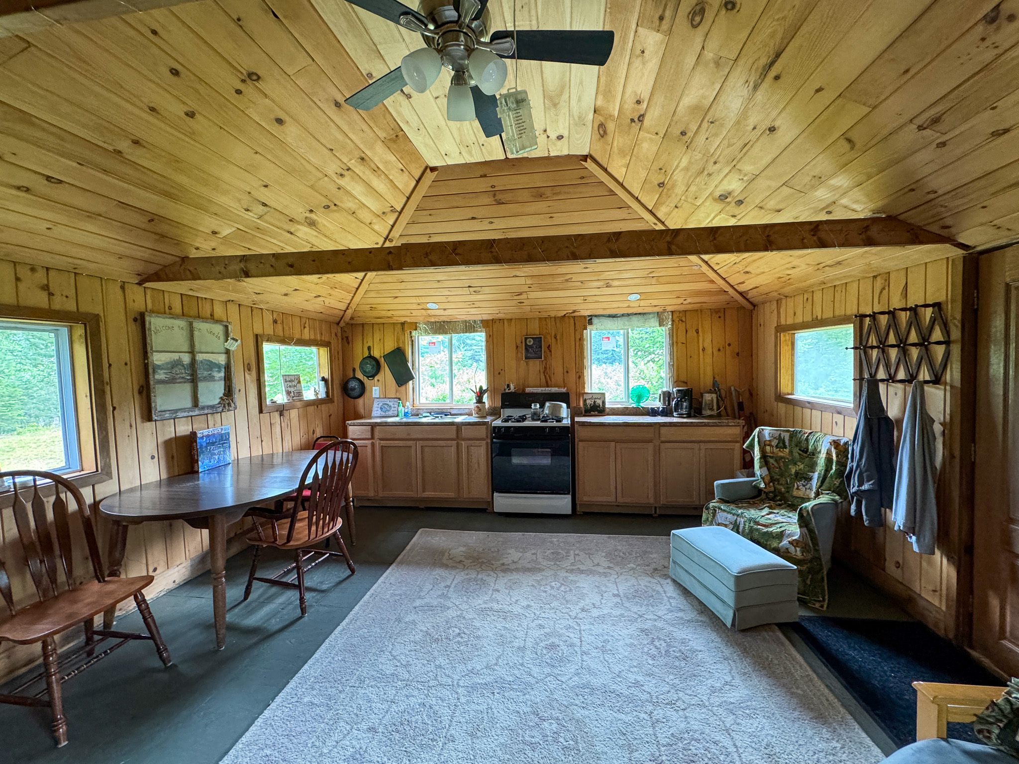 Remote Maine Hunting Camp with Stream Frontage