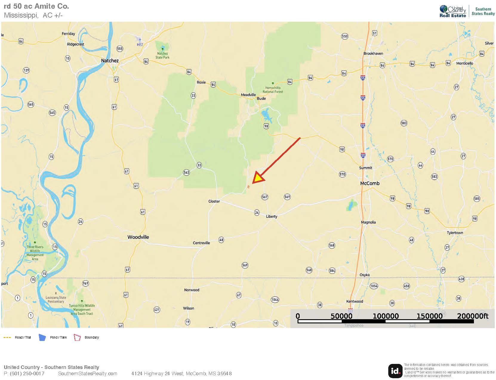 Land for Sale in Amite County, MS