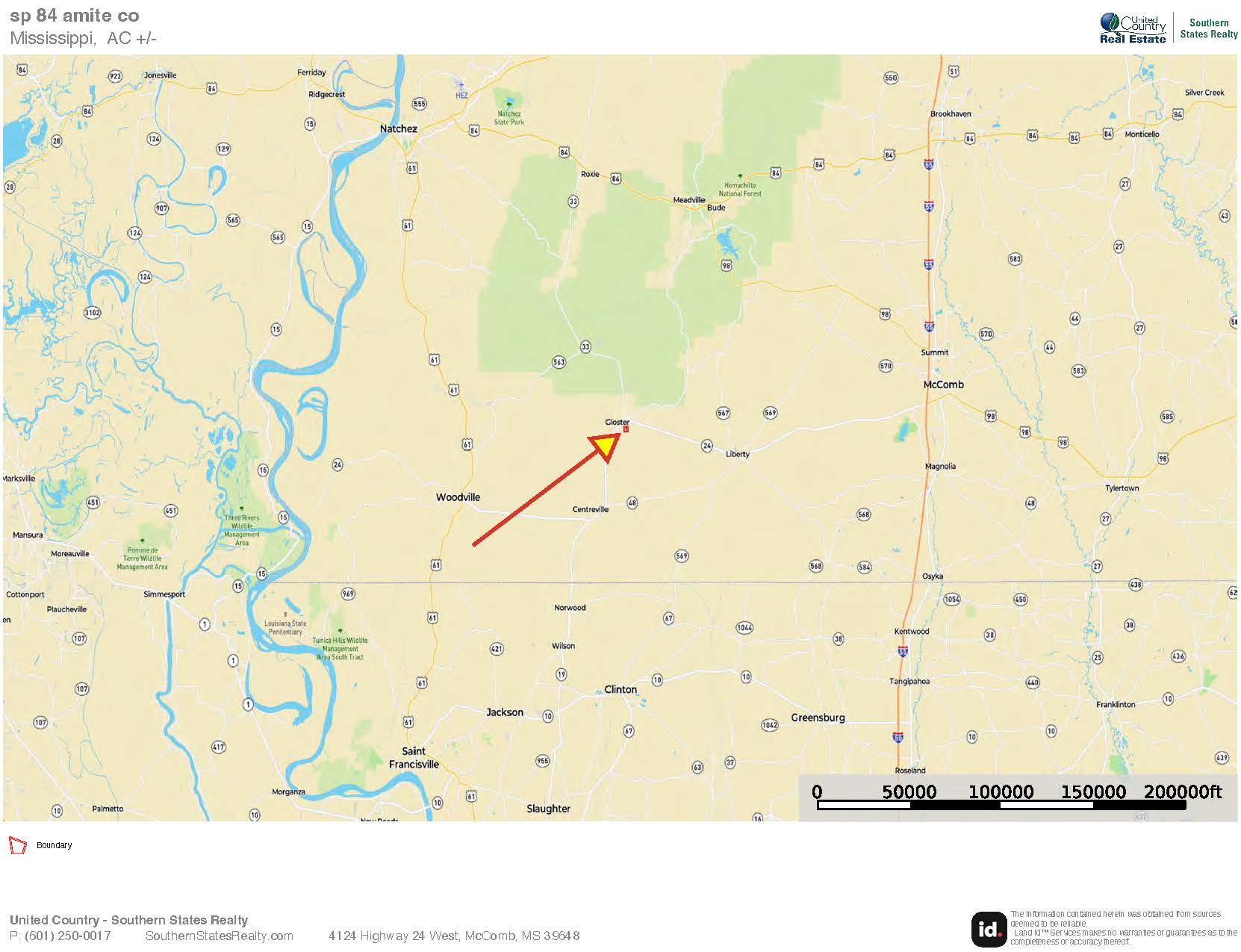 Gloster MS Hunting & Investment Land for Sale – 84 Acres