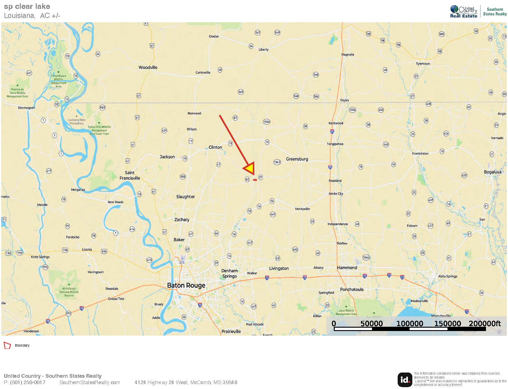 Clear Lake Land in East Feliciana Parish, Louisiana