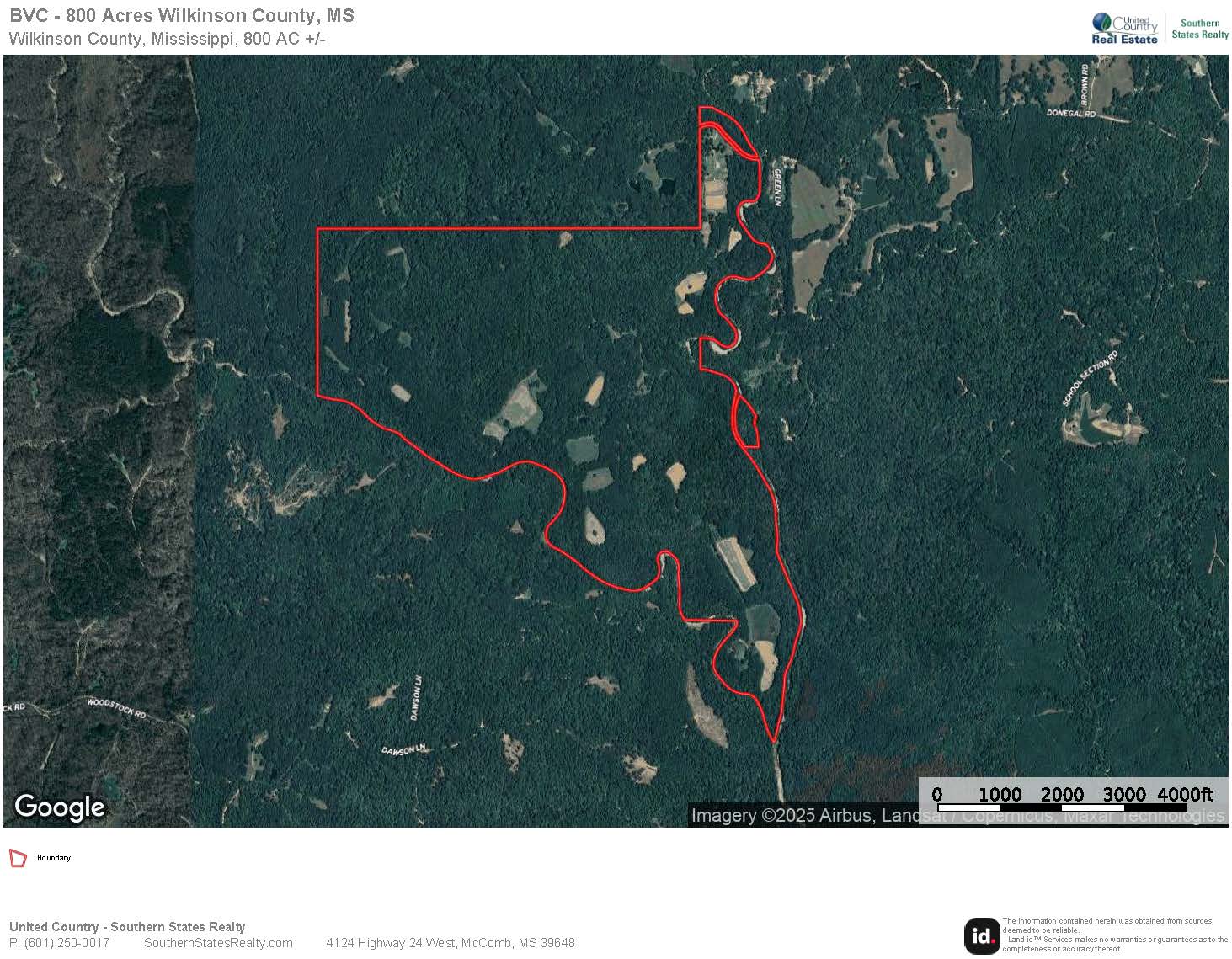 Lonely Live Oak – 800 Acres Hunting Timberland SW MS