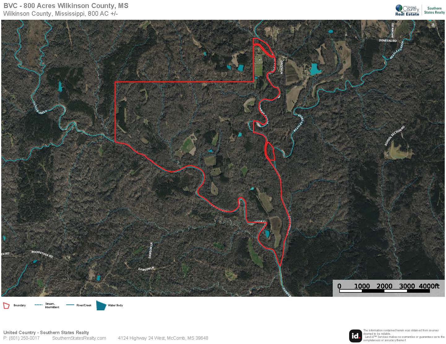 Lonely Live Oak – 800 Acres Hunting Timberland SW MS