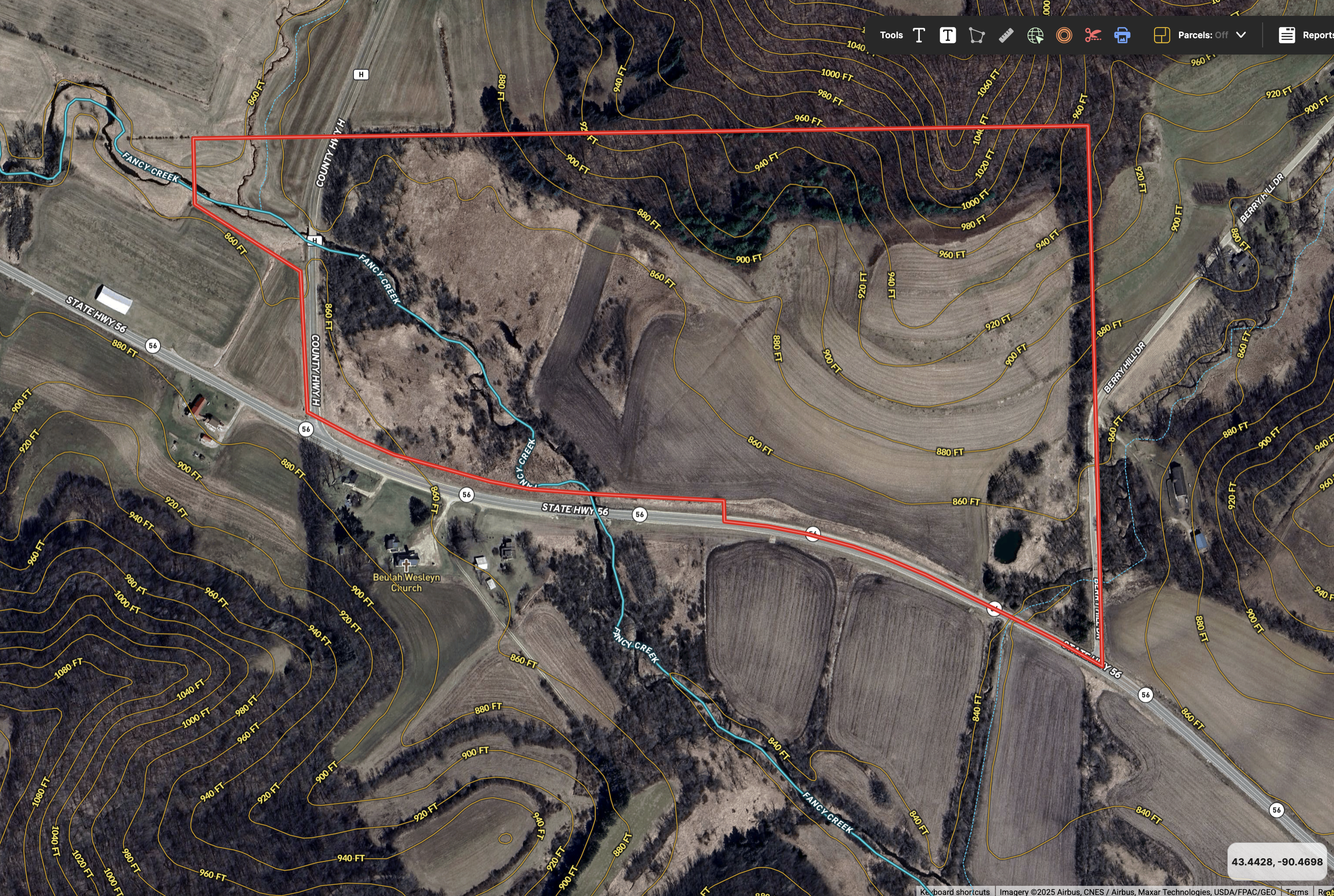 Land with Trout Stream for Sale in Richland County, Wisconsin