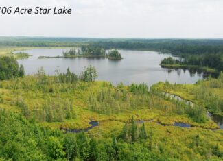 Lakefront Acreage With Cabin For Sale in Northern Wisconsin