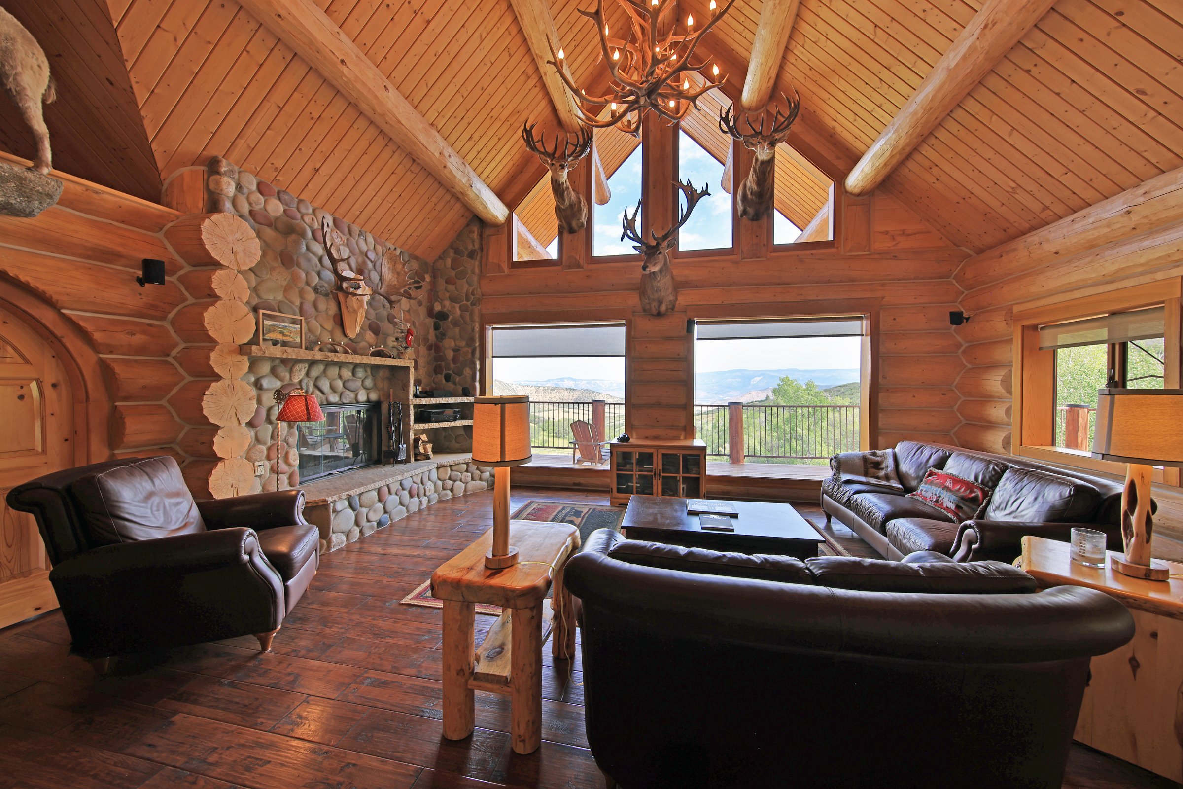 Luxury Log Home on Multiple Parcels For Sale on the Western Slope of Colorado