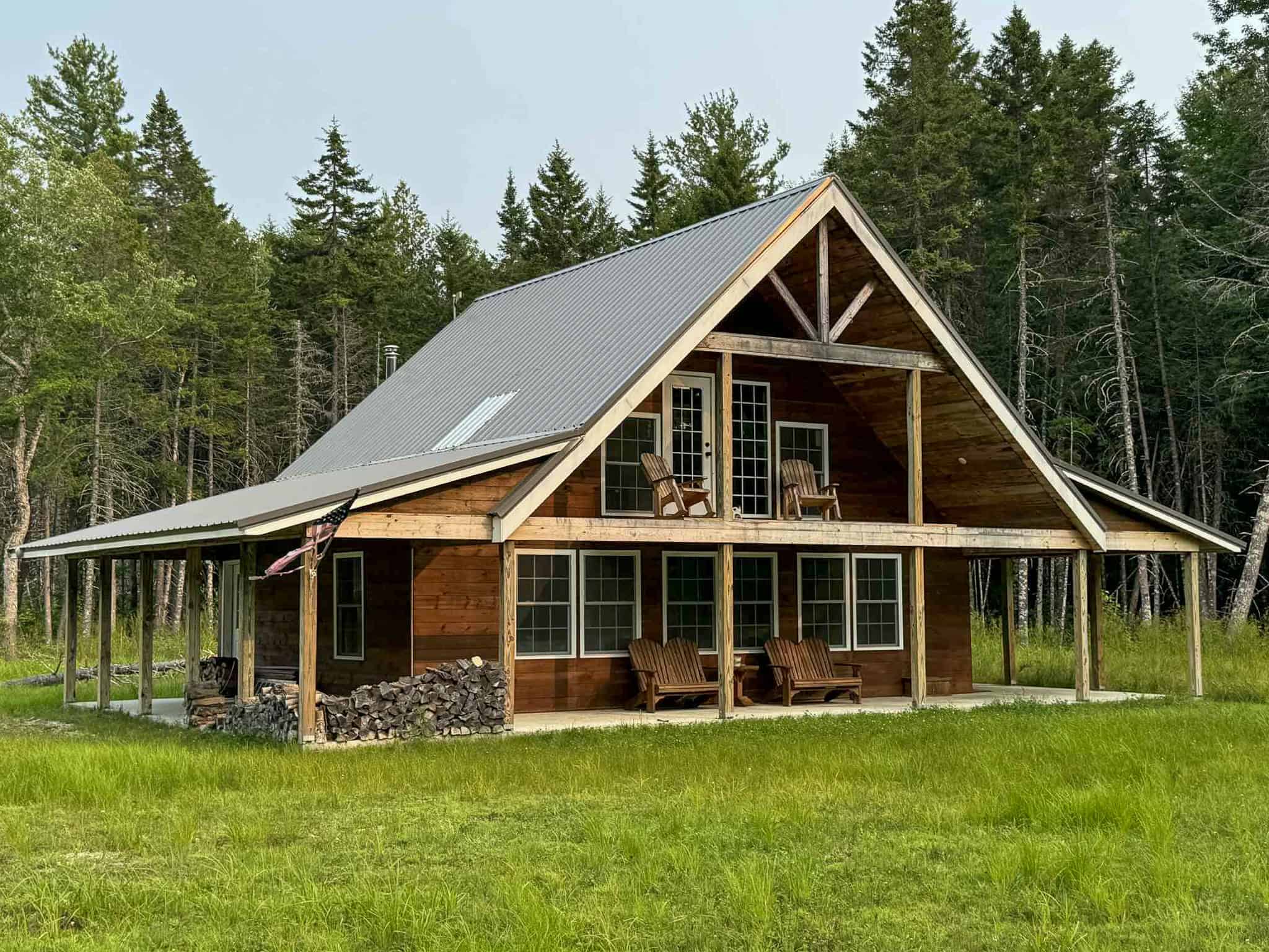 Nicely Built Chalet Style Home – Wesley, Maine