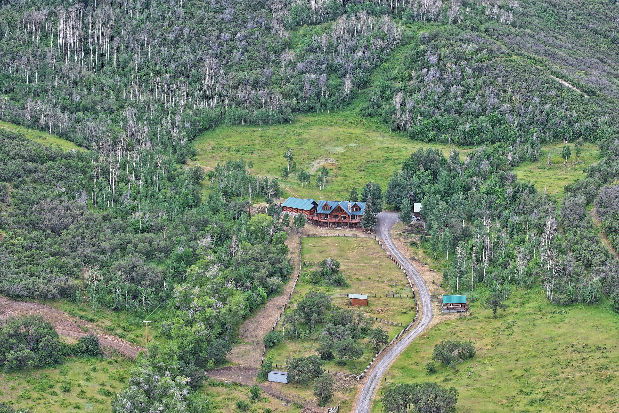 Luxury Log Home on Multiple Parcels For Sale on the Western Slope of Colorado