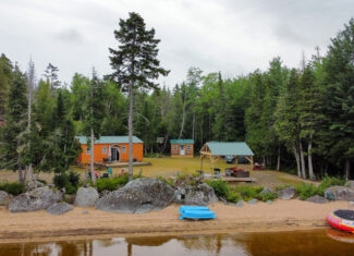 Camp with 584 Feet of Beachfront on Madagascal Pond