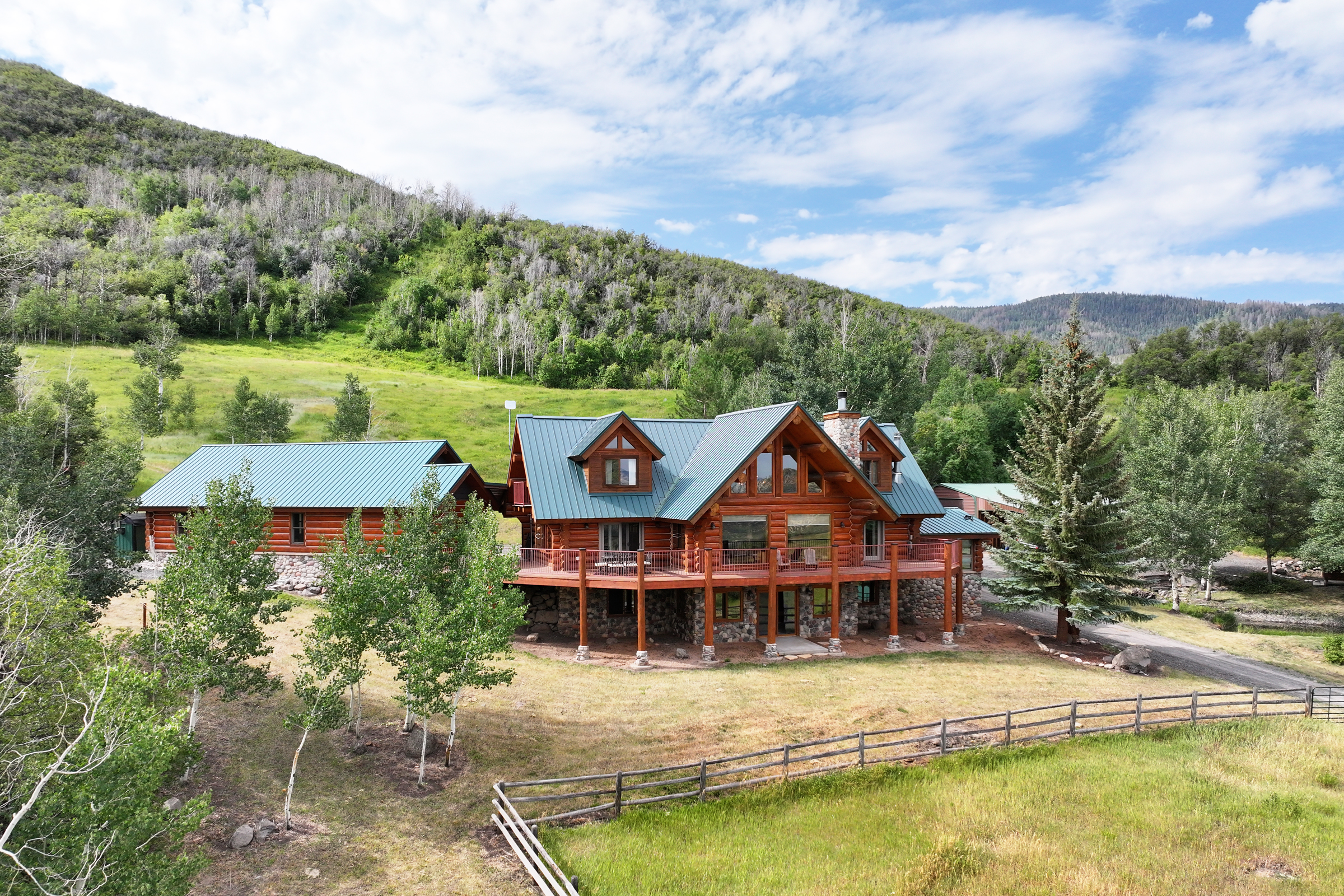 Luxury Log Home on Multiple Parcels For Sale on the Western Slope of Colorado
