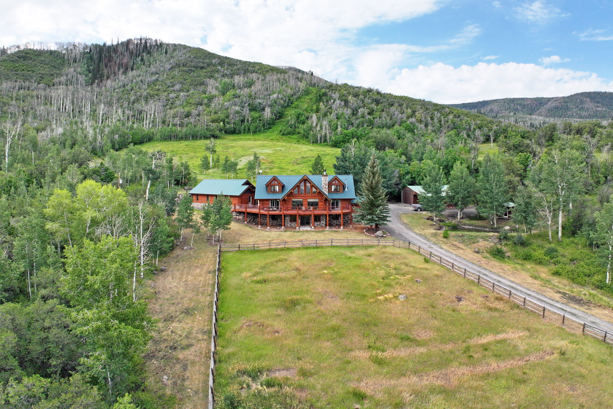 Luxury Log Home on Multiple Parcels For Sale on the Western Slope of Colorado