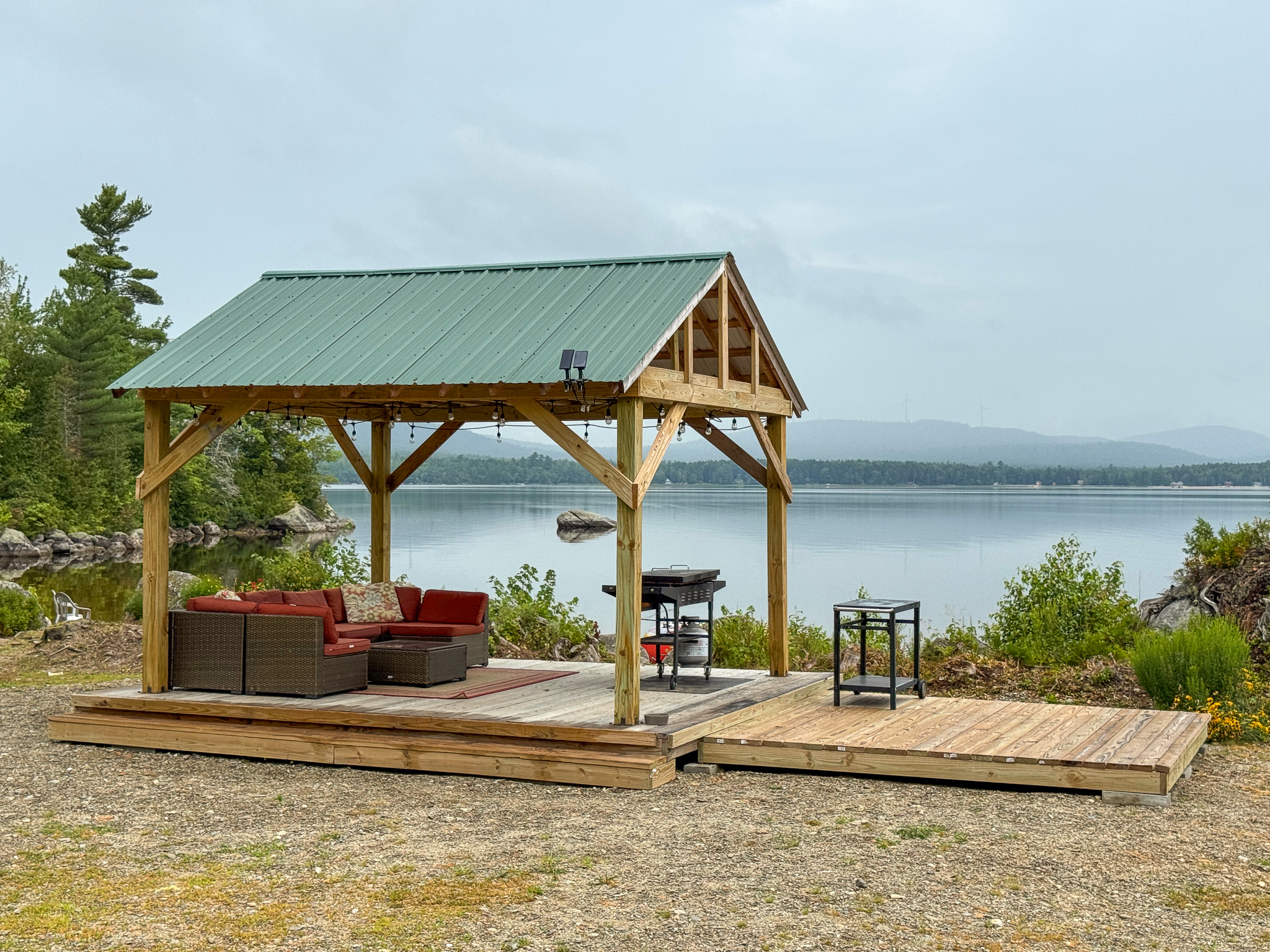 Camp with 584 Feet of Beachfront on Madagascal Pond