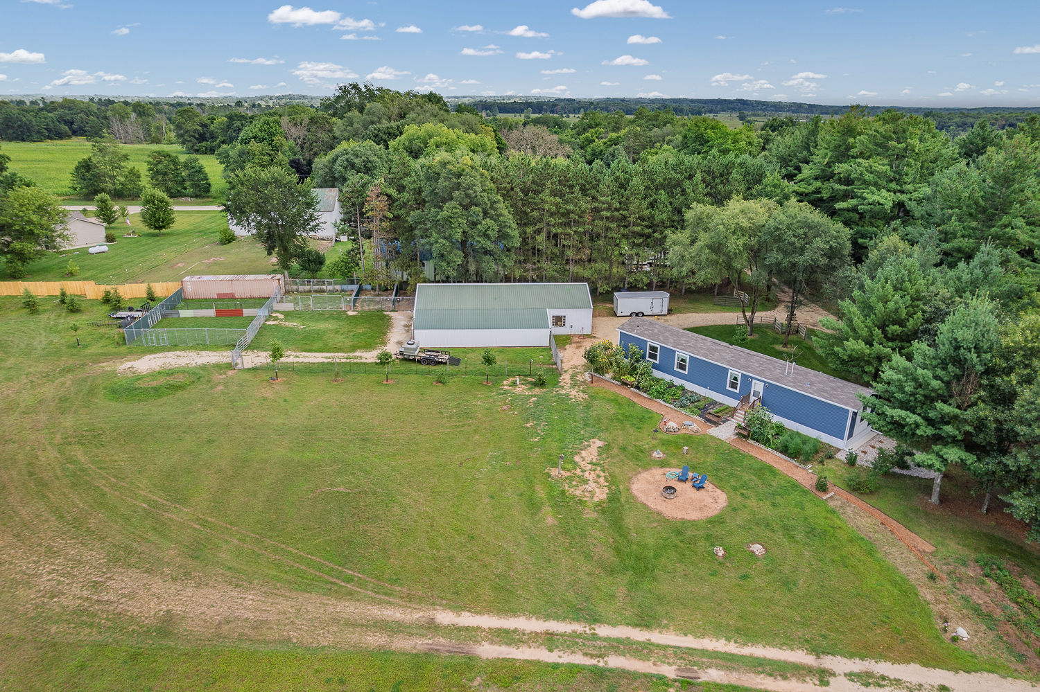 48.7+/- Acres Featuring a 2022 Single Wide Mobile Home Montello WI