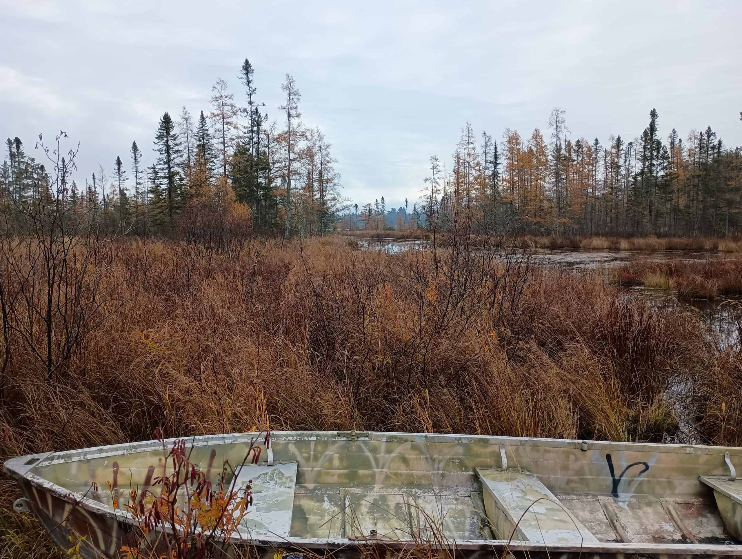 Lakefront Acreage With Cabin For Sale in Northern Wisconsin