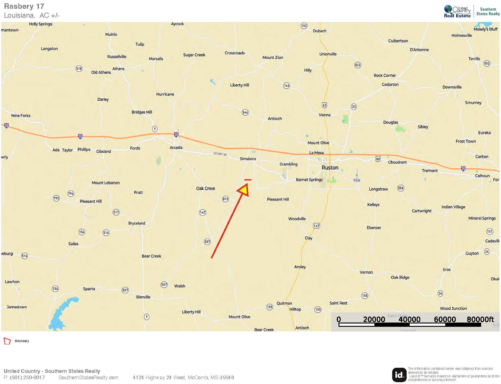 Land For Sale Simsboro LA Lincoln Parish