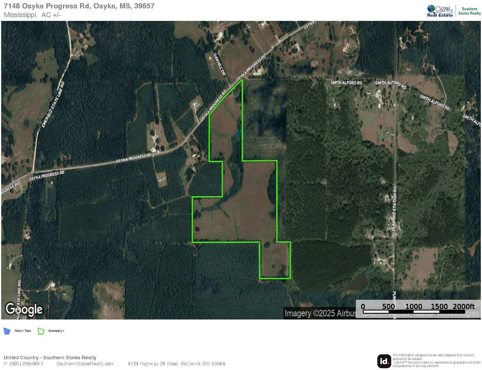 Mississippi Land for Sale Near Osyka MS & LA State Line