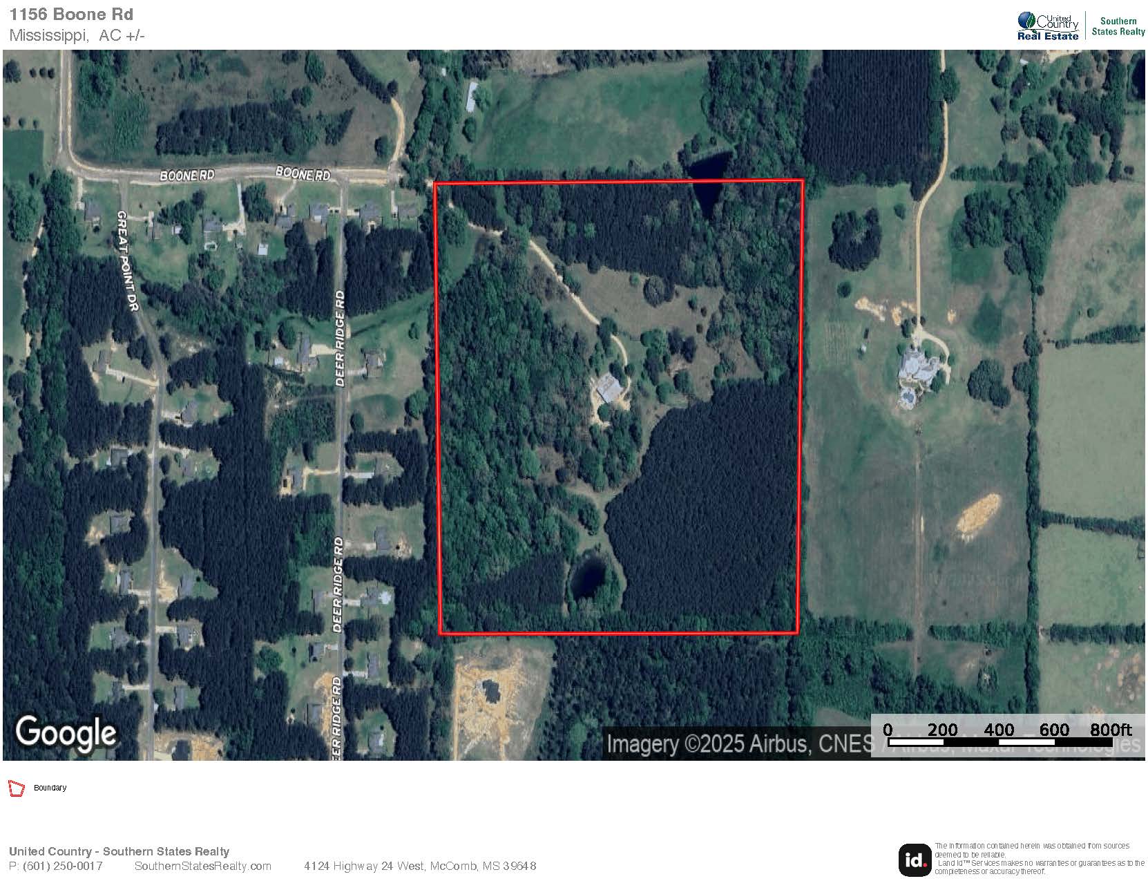 40 Acres with Country Home for Sale in Pike County MS