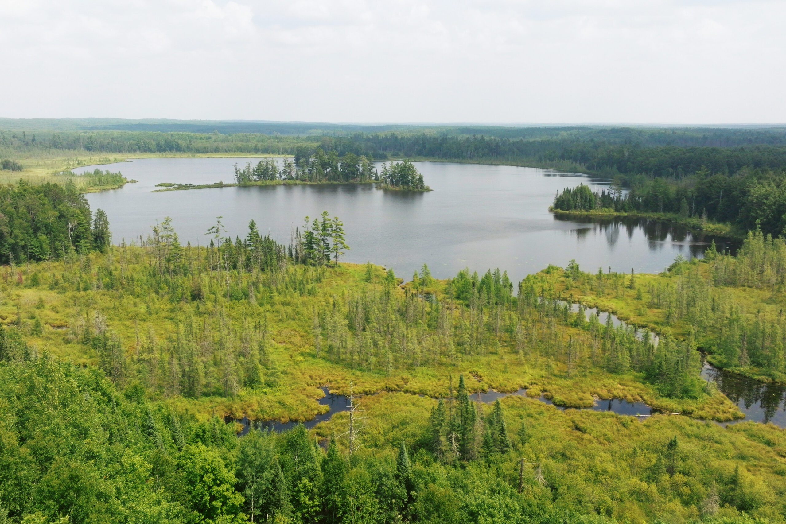 Lakefront Acreage With Cabin For Sale in Northern Wisconsin