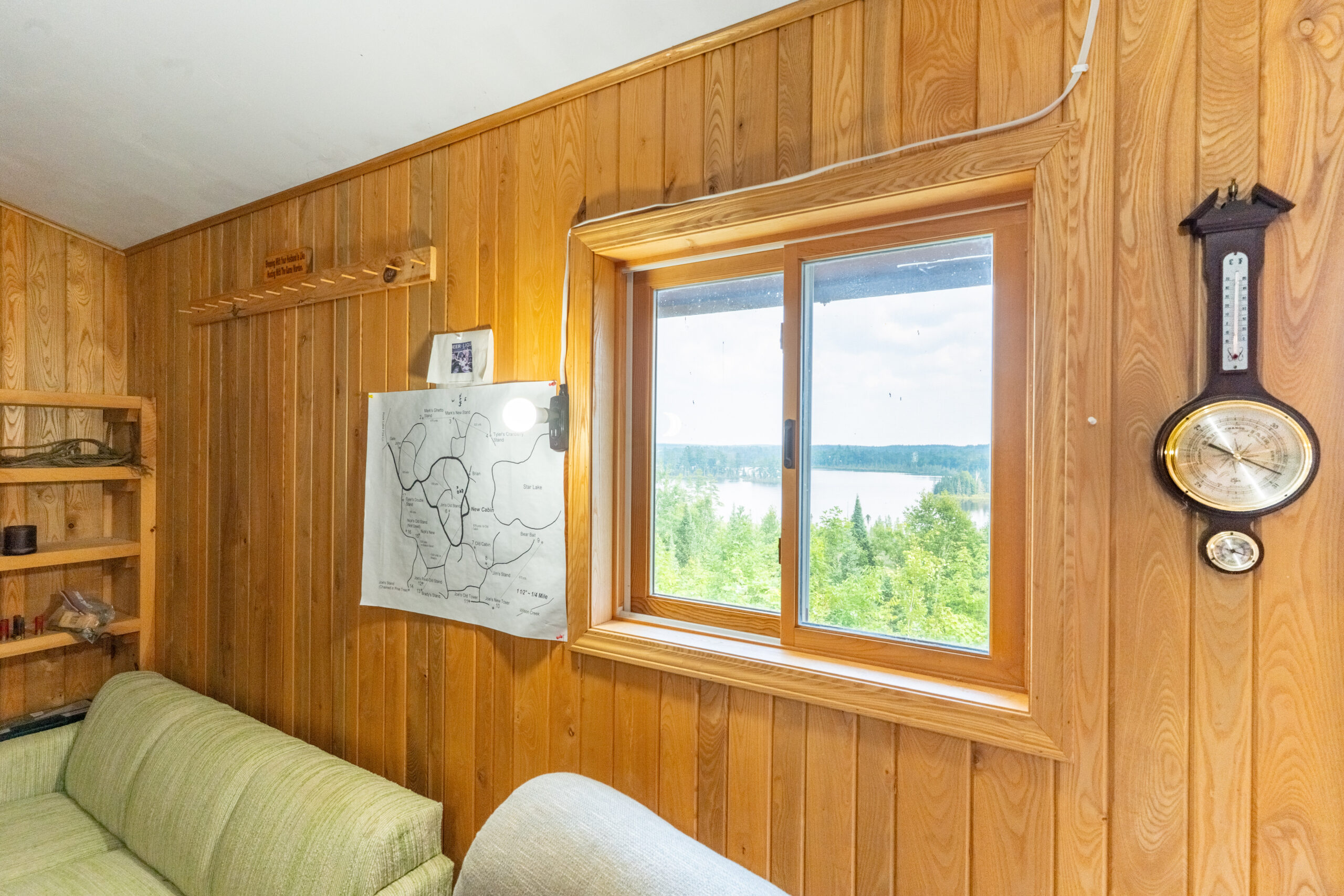 Lakefront Acreage With Cabin For Sale in Northern Wisconsin