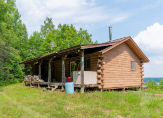 Lakefront Acreage With Cabin For Sale in Northern Wisconsin
