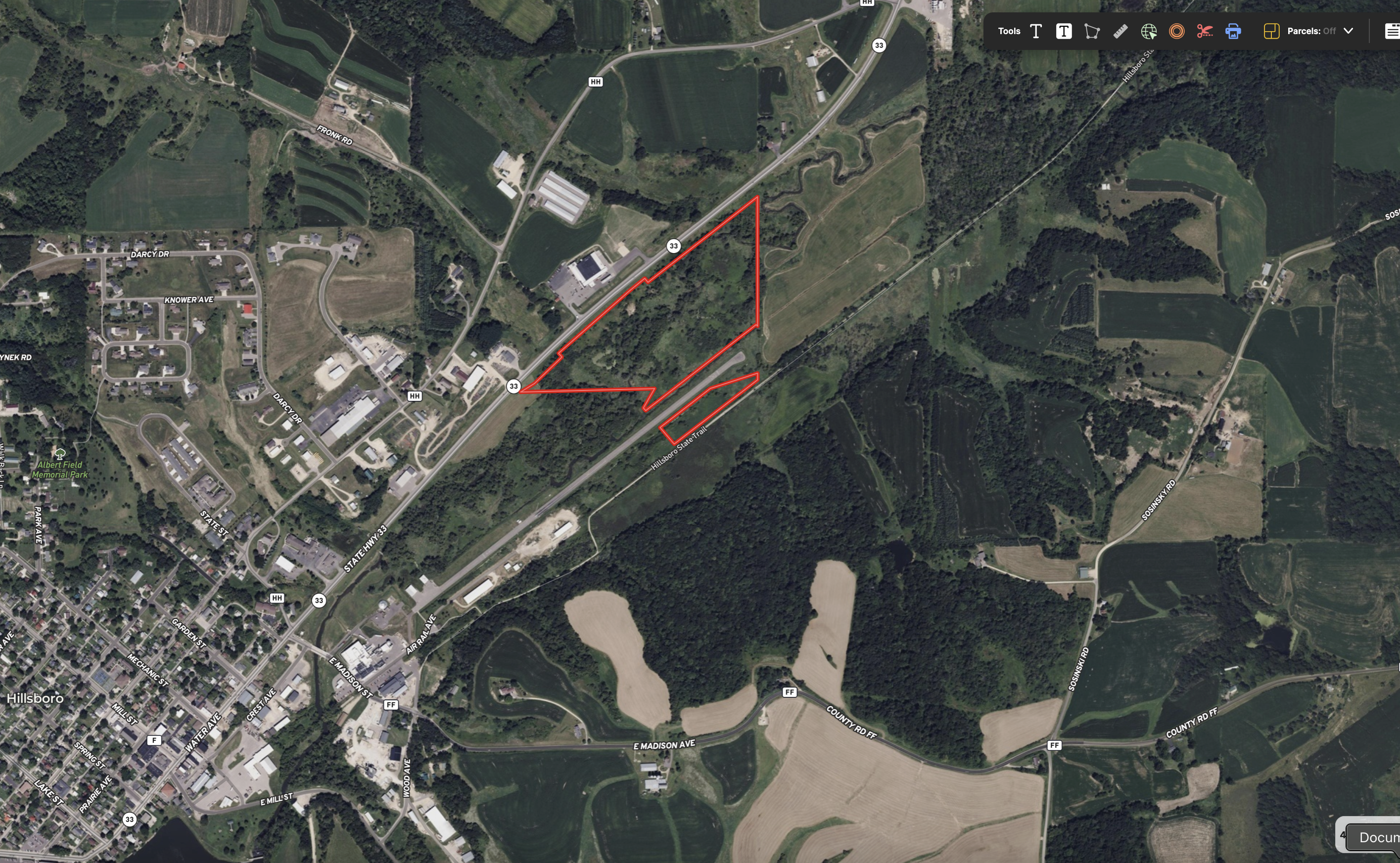 Recreational Land for Sale with Trout Stream in Southwest Wisconsin