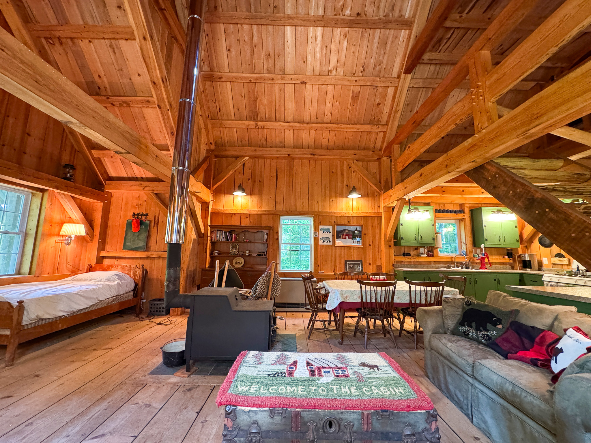 145 Acres with Timber Frame Cabin & Barn in Masardis, Maine
