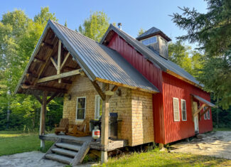 145 Acres with Timber Frame Cabin & Barn in Masardis, Maine