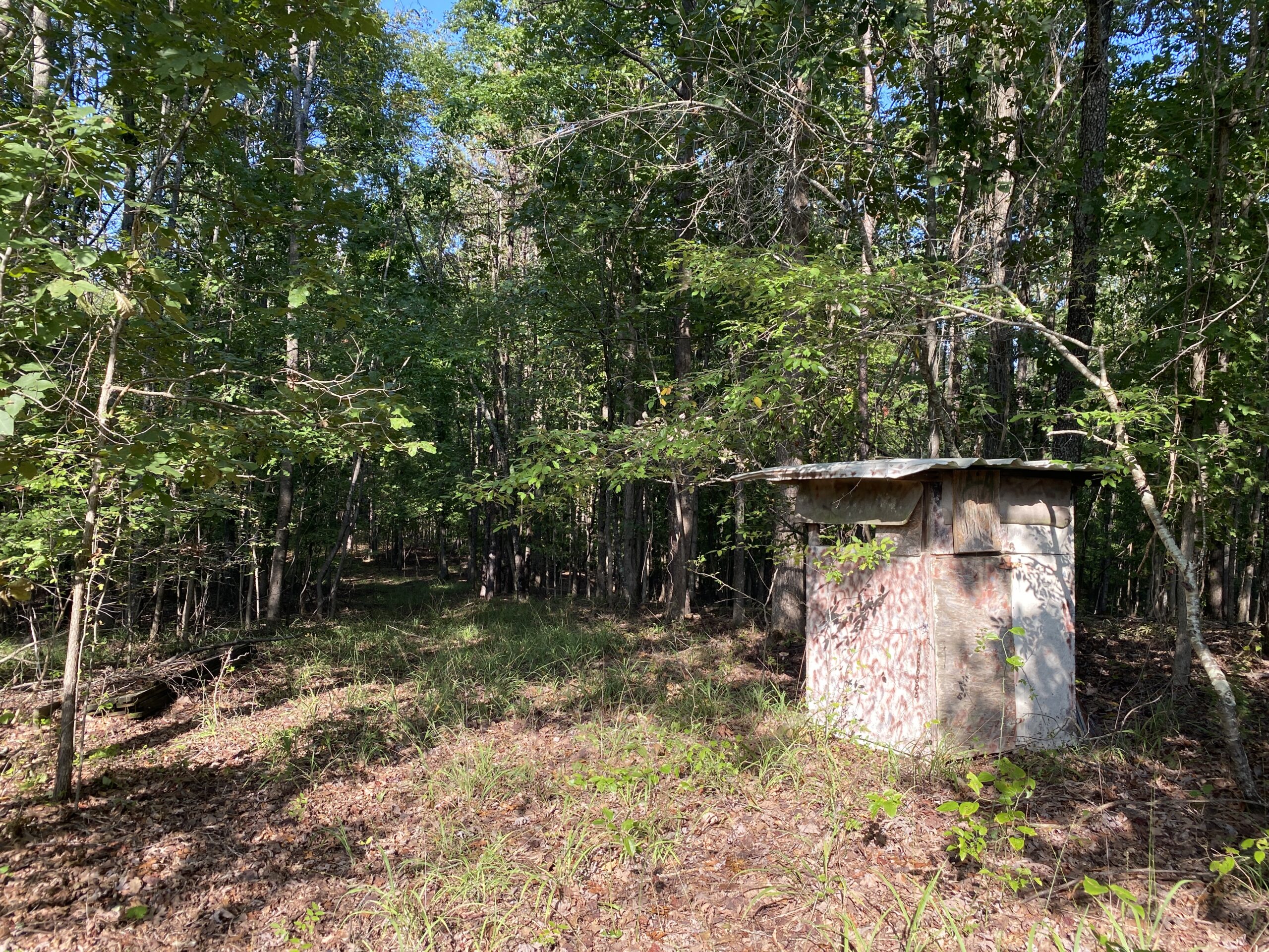 HUNTING CAMP FOR SALE IN TN. CABIN & STORAGE, 58 ACRES+/-