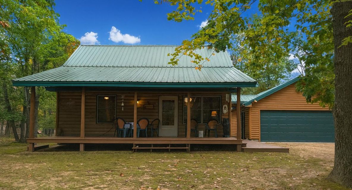 Half-Log Cabin with Loft on Canada Creek Ranch, Atlanta MI