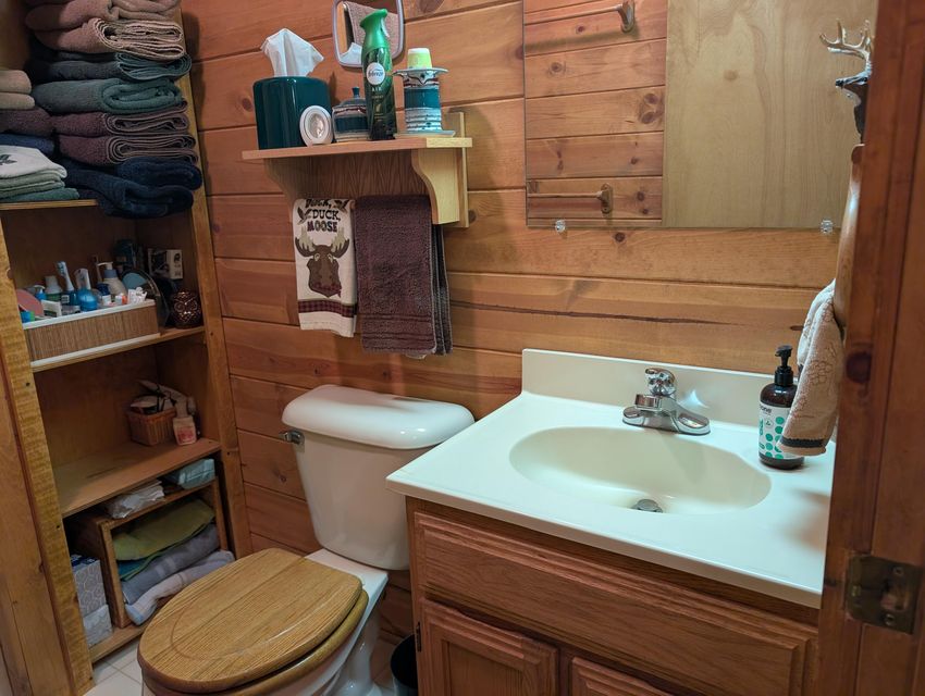 Half-Log Cabin with Loft on Canada Creek Ranch, Atlanta MI