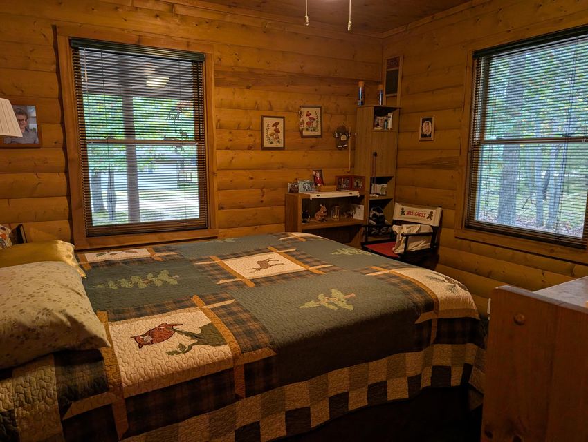 Half-Log Cabin with Loft on Canada Creek Ranch, Atlanta MI