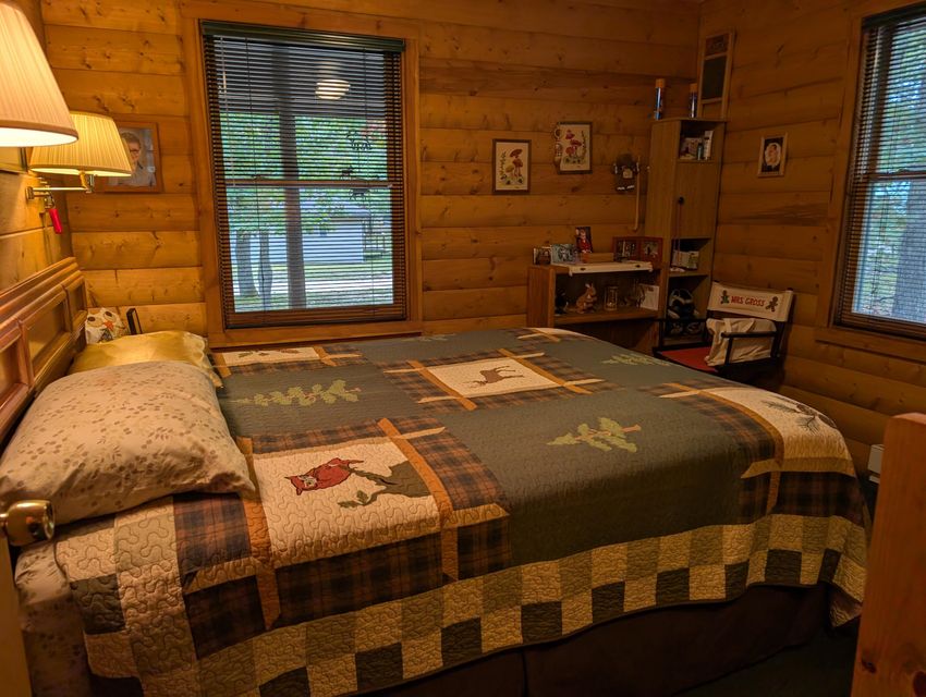 Half-Log Cabin with Loft on Canada Creek Ranch, Atlanta MI