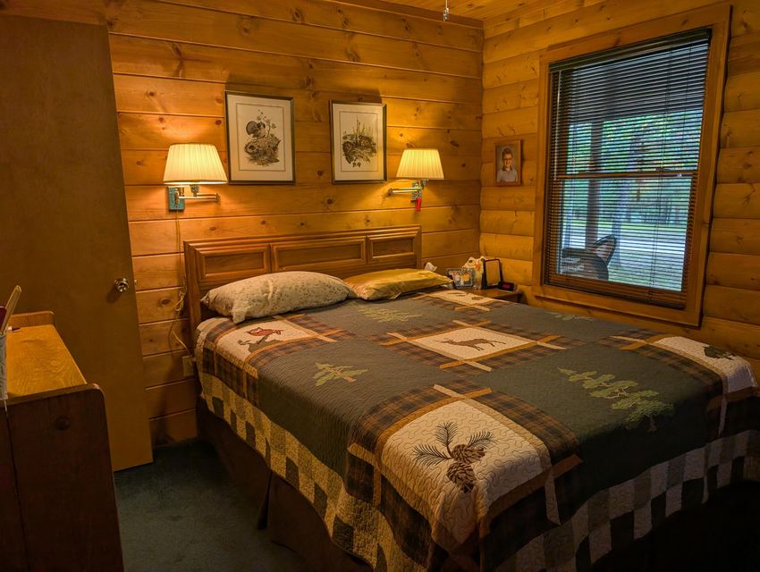 Half-Log Cabin with Loft on Canada Creek Ranch, Atlanta MI