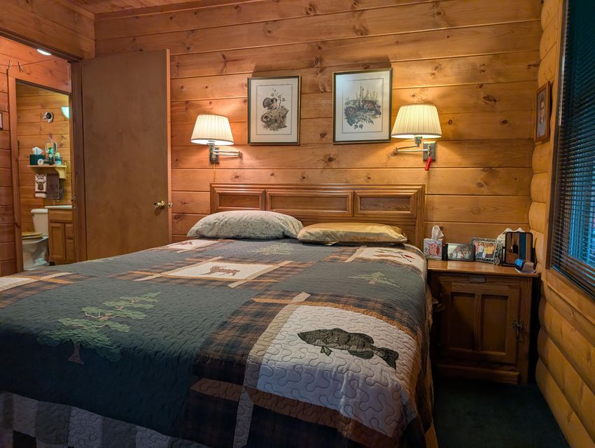 Half-Log Cabin with Loft on Canada Creek Ranch, Atlanta MI