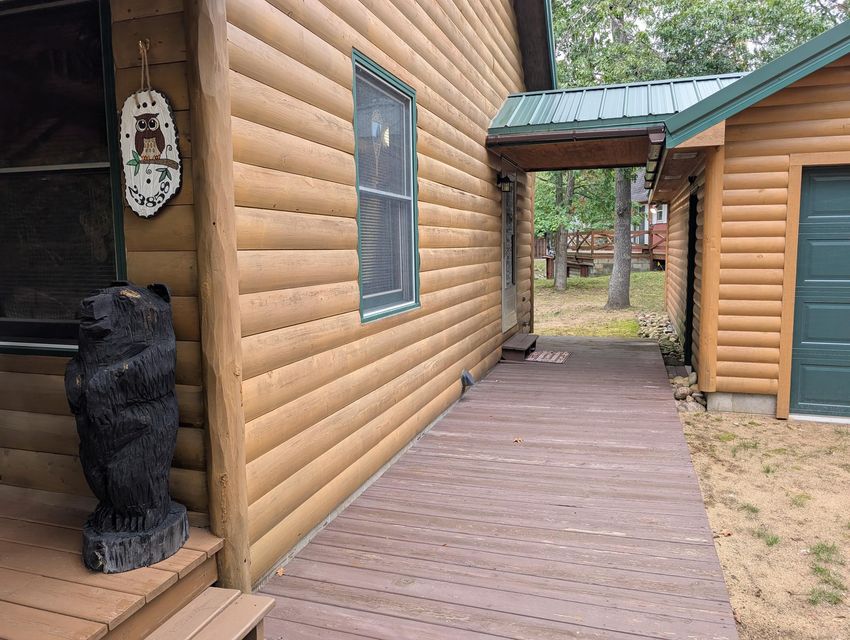 Half-Log Cabin with Loft on Canada Creek Ranch, Atlanta MI