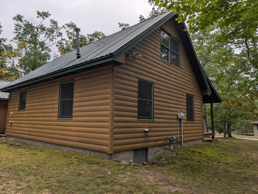 Half-Log Cabin with Loft on Canada Creek Ranch, Atlanta MI