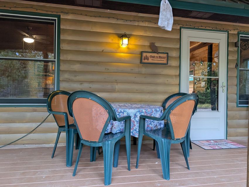 Half-Log Cabin with Loft on Canada Creek Ranch, Atlanta MI