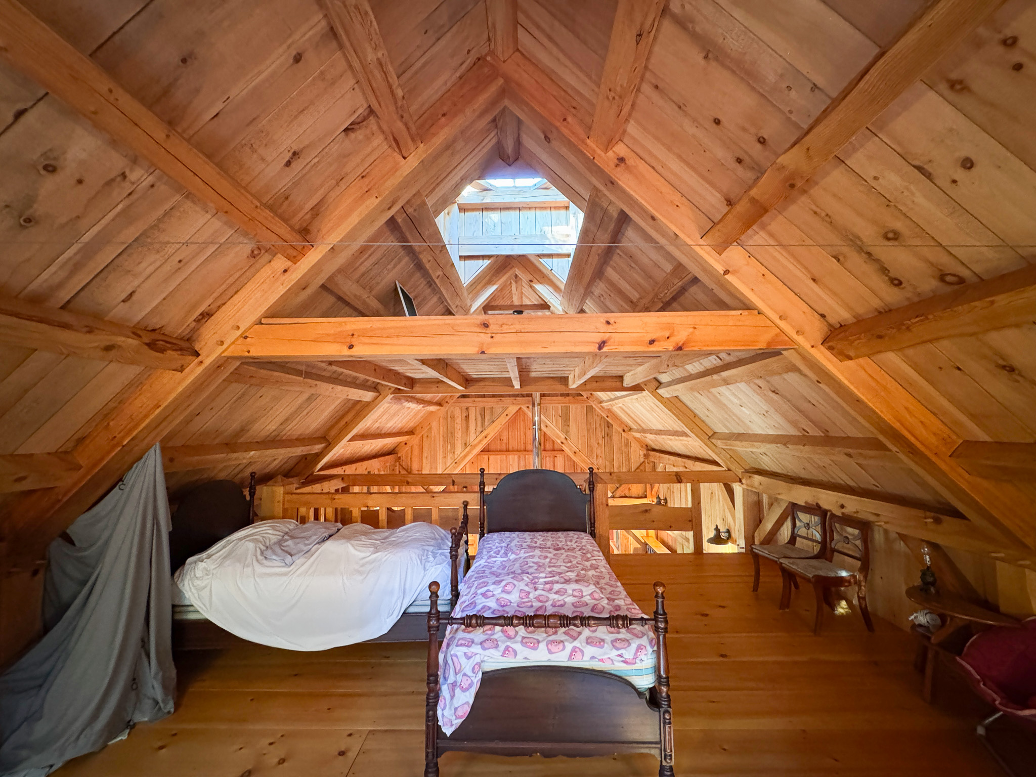 145 Acres with Timber Frame Cabin & Barn in Masardis, Maine