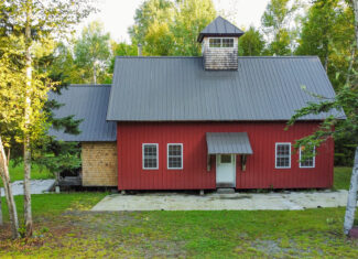 145 Acres with Timber Frame Cabin & Barn in Masardis, Maine
