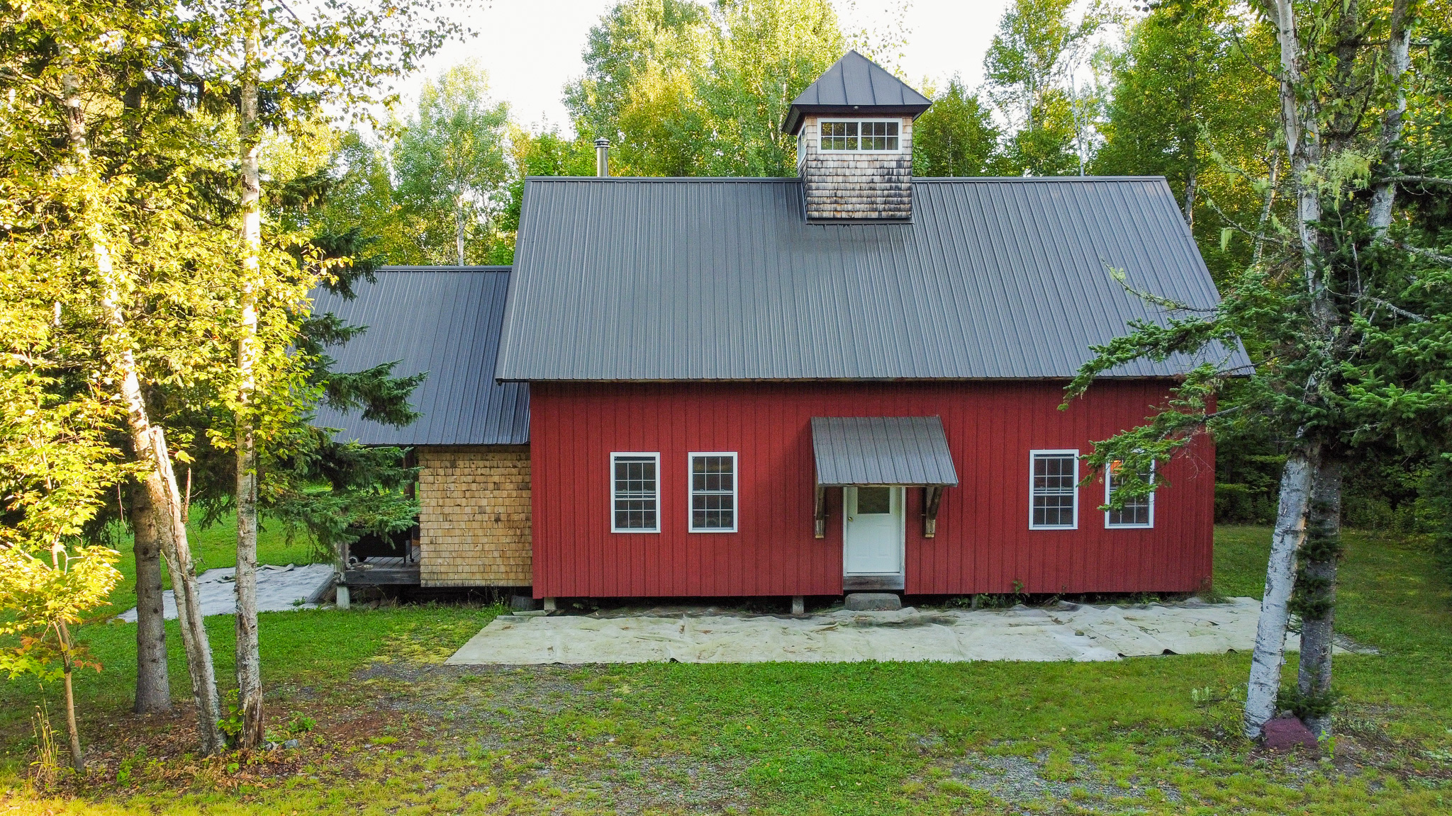 145 Acres with Timber Frame Cabin & Barn in Masardis, Maine