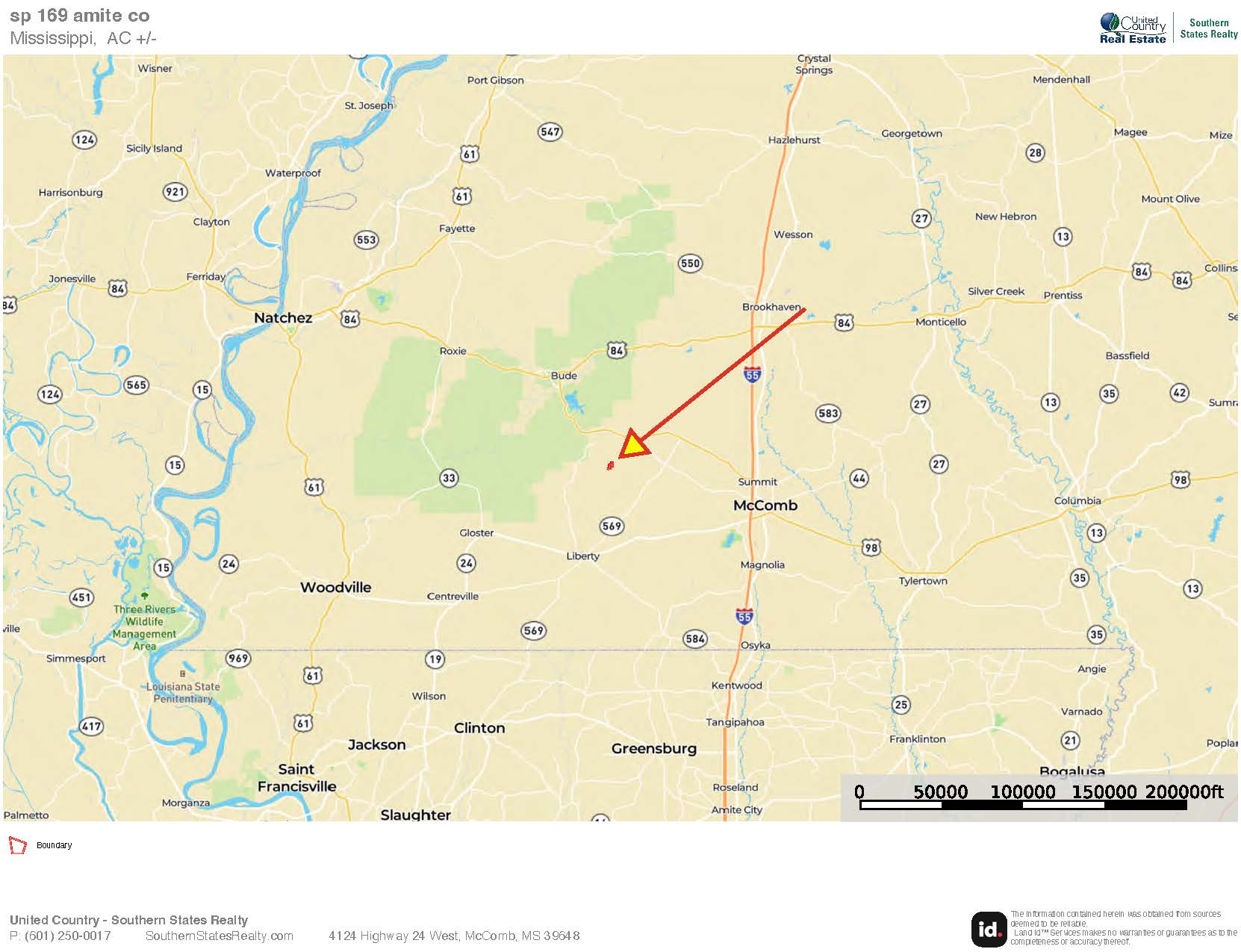 Cotton Creek 169 Acres for Sale in Amite County, MS