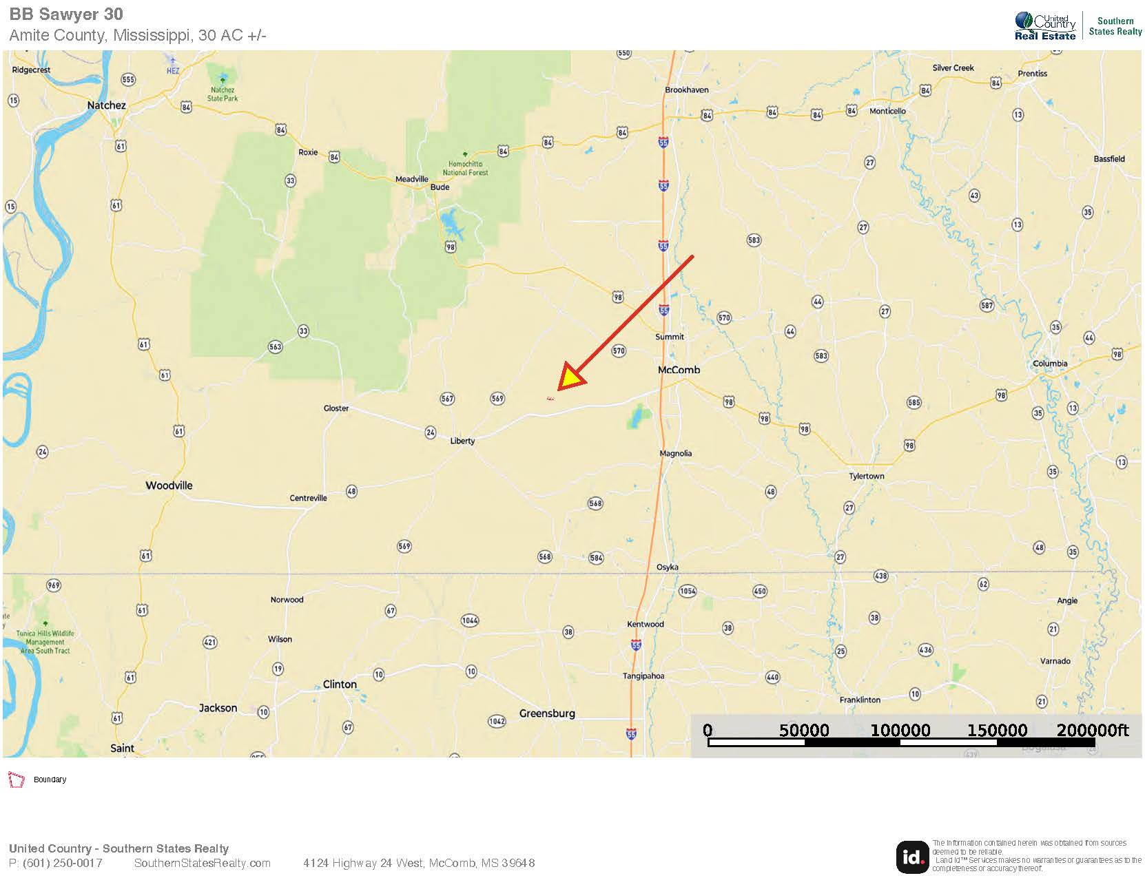 30 Acre Amite River Hunting Tract Amite County MS
