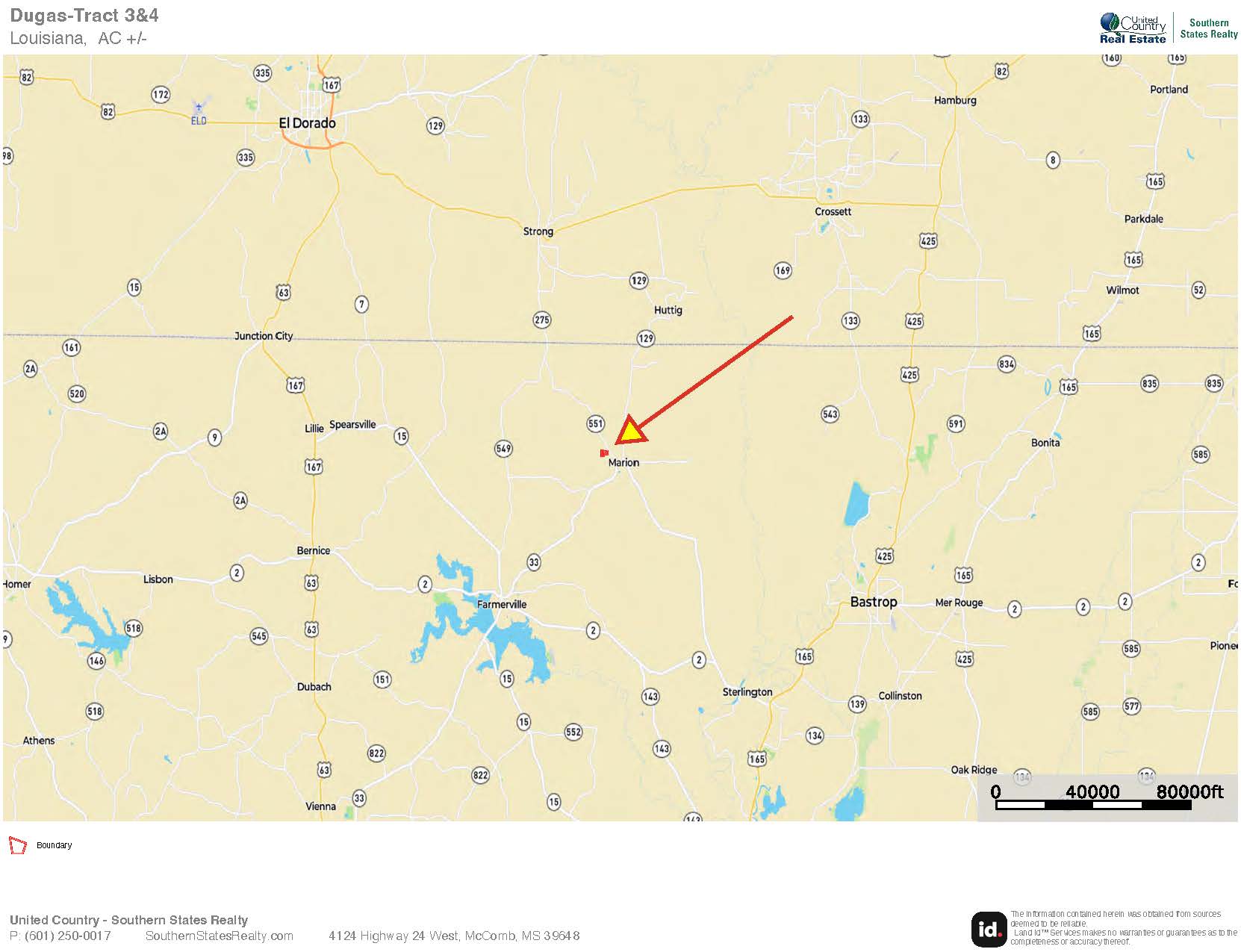 Hunting & Timberland For Sale in Union Parish-Traylor Place