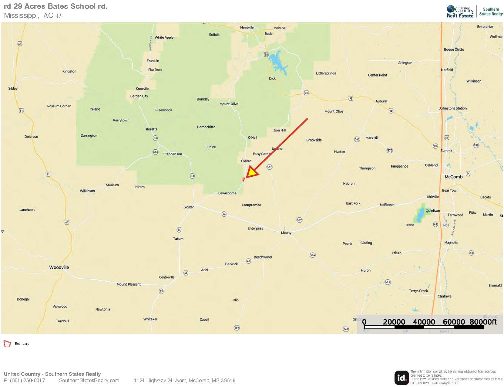 Land for Sale in Amite County, MS