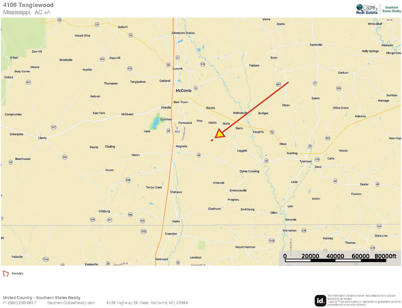 Magnolia MS 18.19 Acres with Mobile Home & Hunting Land