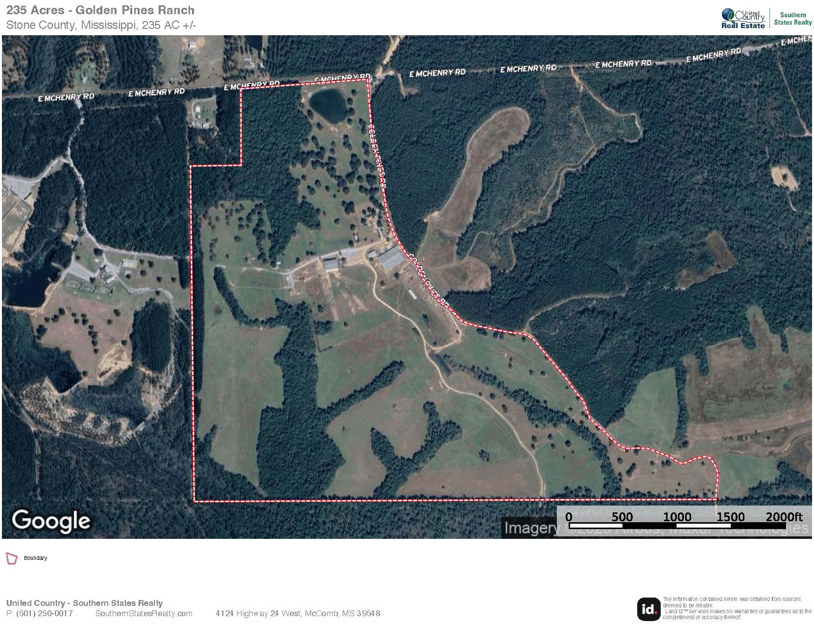 Golden Pines Ranch 235 Recreational Acres in Stone County MS