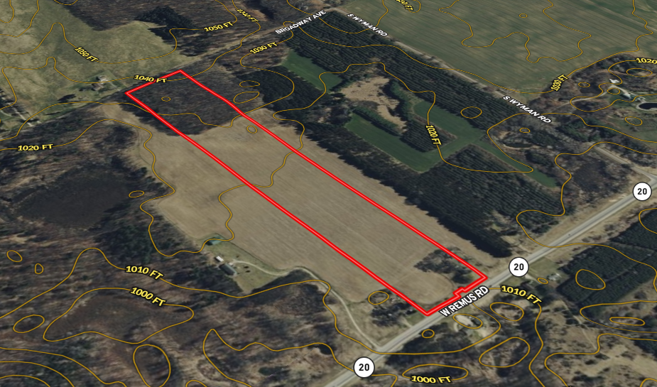 26.6 Acres on a Paved Road in Isabella County MI
