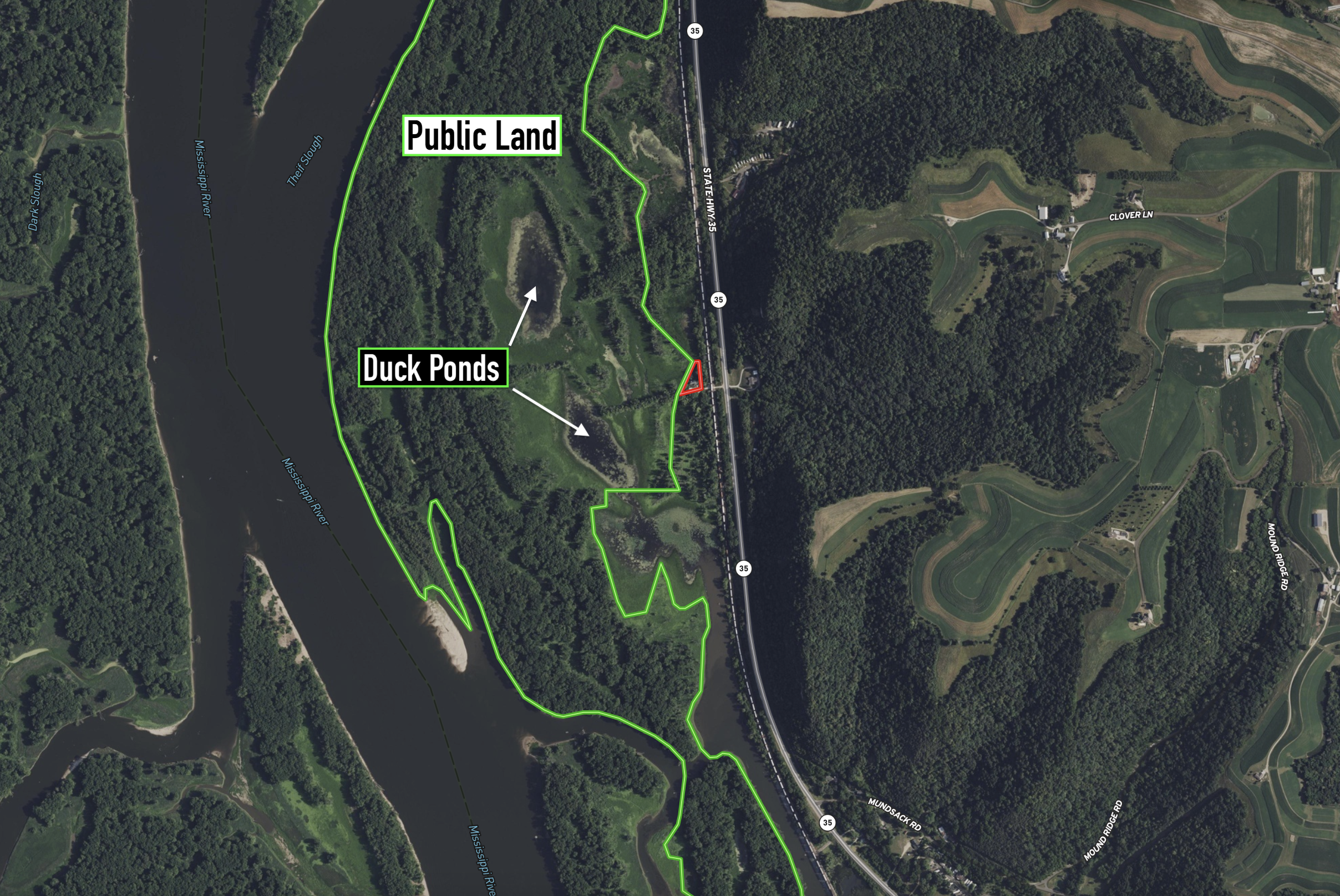 Waterfowl & Fishing Camp for Sale on the Mississippi River