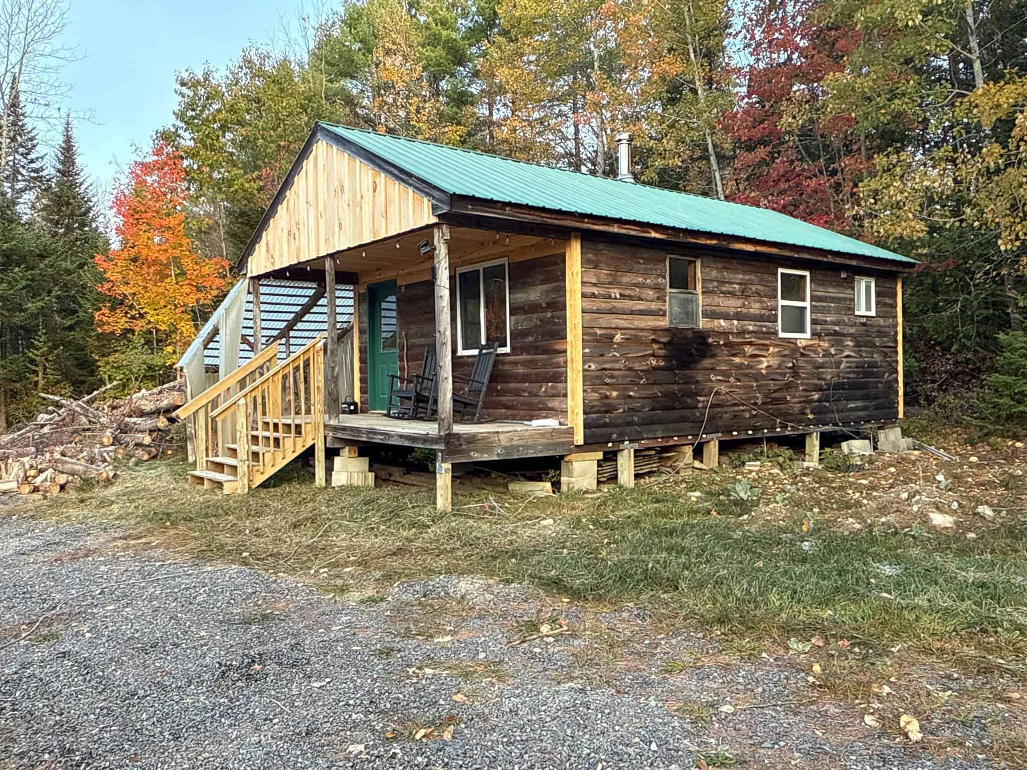 Off-Grid Maine Homestead with Dual Cabins, Solar Power & 49± Acres